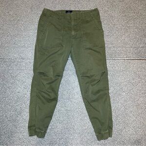 American Eagle AE Stretch Utility Jogger Pants Womens Size 4 Green